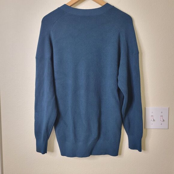 Aritzia Babaton Cardigan Sweater Womens XS Ribbed V-neck Classic buttons - Picture 8 of 12